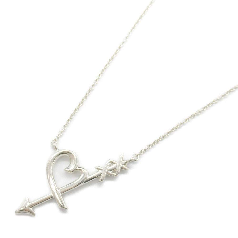 Tiffany Heart Arrow Necklace Silver